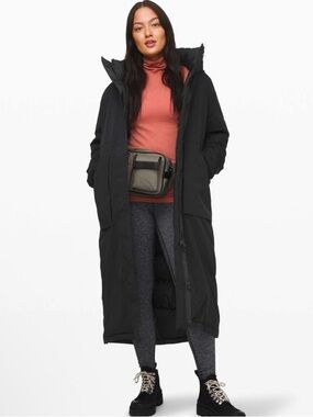 Nwot lululemon Winter Warrior Long Puffer Parka - Black
